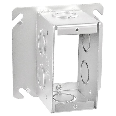 Southwire Device Ring, 1 Gang, Galvanized Steel, Square Box Type 52C28